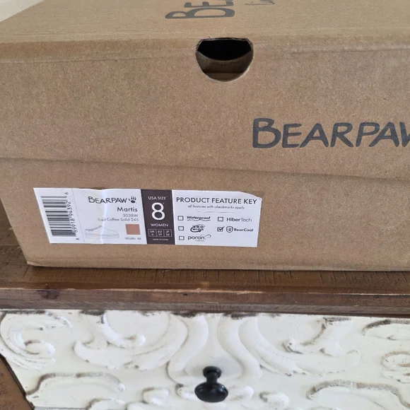 Bearpaw Martis Suede Slippers Slip Ons Size 8 NWT  Iced Coffee $75 - Picture 10 of 10
